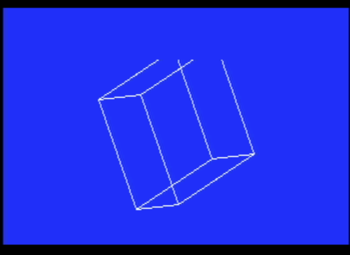 Another rotating cube experiment